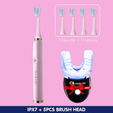 Ultrasonic Electric Toothbrush USB Port Tooth Whitening Kit With LED Accelerator Llight 35% Peroxide Gels Home Use Equipment