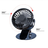 New Hot Sale USB Rechargeable Clip Desktop/Table Fan Mini Portable Clamp Fan 360degree Rotating Ventilator With Air Cooler Fan