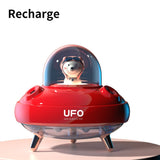 UFO Dual Nozzles Wireless Humidifier Desktop Air Humidifier Cute Planet Bear LED Light Ultrasonic Aroma Essential Oil Diffuser