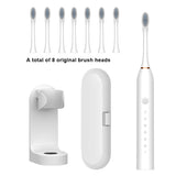 Sonic Electric Toothbrush Ultrasonic Automatic USB Rechargeable IPX7 Waterproof Travel Box Holder Toothbrush Tooth Brush Heads