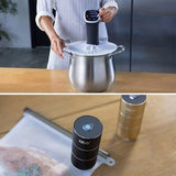 Portable Mini Automatic Compression Vacuum Pump Sealer for Traveling Home Kitchen USB Rechargeable Vacuum Packing Machine