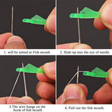 Sewing Machine Mini Needle Threader with Hook Needle Insertion Tool Elderly Quick Automatic Thread Changer Craft Accessories
