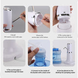 Portable Automatic Dispenser Water Bottle Pump Mini Barreled Water Electric Pump USB Charge Wireless Water Pump Bottle Switch