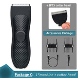 Professional Men's Hair Trimmer Machine Electric Clipper Razor for Intimate Areas Body Hair Removal Beard and Mustache Shaving