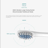 Sonic Electric Toothbrush Ultrasonic Automatic USB Rechargeable IPX7 Waterproof Travel Box Holder Toothbrush Tooth Brush Heads