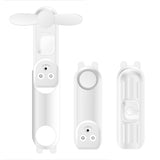 New folding telescopic manual portable small fan air cooler small household appliance manual usb mini spray fan
