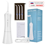 Oral Irrigator Dental Water Jet Electric Portable Irrigator for Teeth Replacement Nozzles Teeth Whitening Cleaner Dropshipping