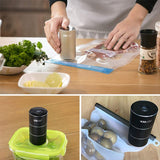Portable Mini Automatic Compression Vacuum Pump Sealer for Traveling Home Kitchen USB Rechargeable Vacuum Packing Machine