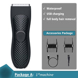 Professional Men's Hair Trimmer Machine Electric Clipper Razor for Intimate Areas Body Hair Removal Beard and Mustache Shaving