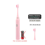 Sonic Electric Toothbrush for Adults Kid 6 Mode Smart Timer Whitening Tooth Brushes IPX7 Waterproof USB Charger Replaceable Head