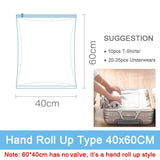 No Pump Needed Vacuum Storage Bags for Clothes Blankets Comforters Sweaters Pillows Home Compression Seal Bags Space Saver Bags