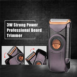 USB Rechargeable  Electric Shaver Razor Men Reciprocating Single Blade Cordless Beard Trimmer Barber Shaving Machine