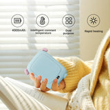 New Hand Warmer 2 in 1 Portable Power Bank USB Rechargeable Electric Hand Warmer Heater Intelligent Constant Temperature 4000mah