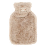 Winter Hot Water Bottles with Pure Natural Rubber Cosy Fluffy Plush Faux Fur Grey Cover for Back, Neck, Waist,Hand, Bed Warm