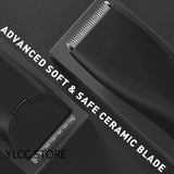 Professional Electric Groin Hair Trimmer Body Groomer for Men IPX6 Waterproof Wet/Dry Clippers Ultimate Male Hygiene Razor Face