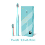 Seago Electric Toothbrush Teethwhitening Toothbrush 1AAA Battery Personal Care Appliances Acoustic Wave with Replacement Heads