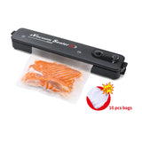 TINTON LIFE 220V/110V Vacuum Sealer Packaging Machine with Free 10pcs Vacuum bags 10x15cm Household Black Food Vacuum Sealer
