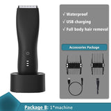 Professional Men's Hair Trimmer Machine Electric Clipper Razor for Intimate Areas Body Hair Removal Beard and Mustache Shaving