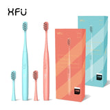 Seago Electric Toothbrush Teethwhitening Toothbrush 1AAA Battery Personal Care Appliances Acoustic Wave with Replacement Heads