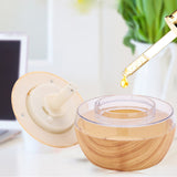 Ultrasonic Air Humidifiers 300ML Mini USB Electric Aroma Diffuser Mist Wood Grain Oil Aromatherapy 7 Color Light For Home Office