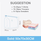 No Pump Needed Vacuum Storage Bags for Clothes Blankets Comforters Sweaters Pillows Home Compression Seal Bags Space Saver Bags