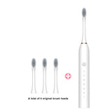 Sonic Electric Toothbrush Ultrasonic Automatic USB Rechargeable IPX7 Waterproof Travel Box Holder Toothbrush Tooth Brush Heads