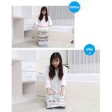 No Pump Needed Vacuum Storage Bags for Clothes Blankets Comforters Sweaters Pillows Home Compression Seal Bags Space Saver Bags