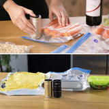 Portable Mini Automatic Compression Vacuum Pump Sealer for Traveling Home Kitchen USB Rechargeable Vacuum Packing Machine
