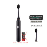 Sonic Electric Toothbrush for Adults Kid 6 Mode Smart Timer Whitening Tooth Brushes IPX7 Waterproof USB Charger Replaceable Head