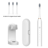 Sonic Electric Toothbrush Ultrasonic Automatic USB Rechargeable IPX7 Waterproof Travel Box Holder Toothbrush Tooth Brush Heads