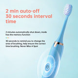 Ultrasonic Electric Toothbrush USB Rechargeable for Adult IPX7 Waterproof Replacement Heads Whitening Teeth Timer Smart Brush