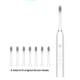 Sonic Electric Toothbrush Ultrasonic Automatic USB Rechargeable IPX7 Waterproof Travel Box Holder Toothbrush Tooth Brush Heads