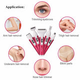 USB Rechargeable 5 In 1 Woman Shaver Epilator Rechargeable Hair Removal Electric Lady Nose Trimmer Shaving Eyebrow Trimmer