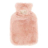 Winter Hot Water Bottles with Pure Natural Rubber Cosy Fluffy Plush Faux Fur Grey Cover for Back, Neck, Waist,Hand, Bed Warm