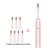 Sonic Electric Toothbrush Ultrasonic Automatic USB Rechargeable IPX7 Waterproof Travel Box Holder Toothbrush Tooth Brush Heads